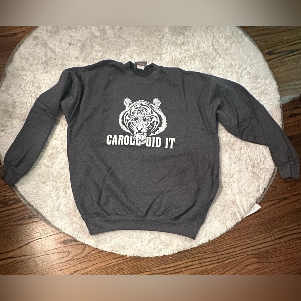 Gray Tiger King Men's Sweatshirt